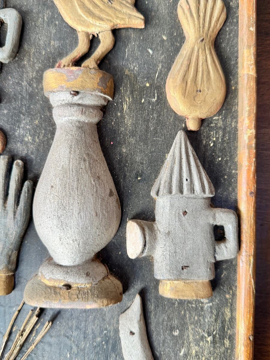 Panneaux d’art populaire aux Instruments de la Passion – XIXe siècle-photo-5