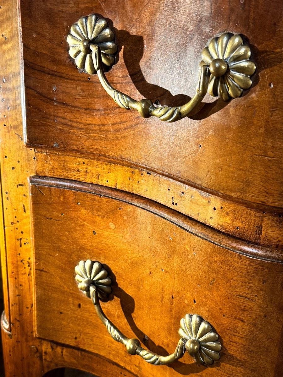 Petite commode sauteuse Louis XV – XVIIIe siècle-photo-4