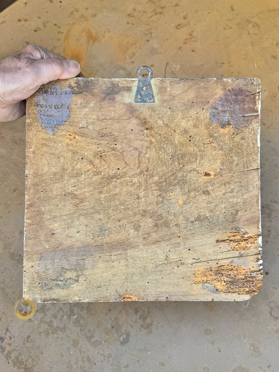Ex-voto italien – Peinture sur bois – Daté 1794-photo-7