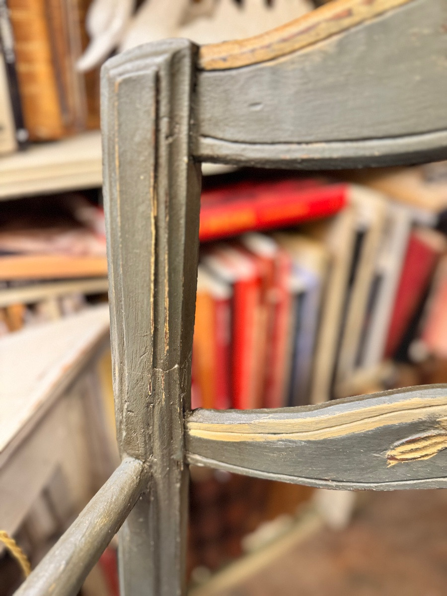 Radassier provençal trois places en bois peint, XVIIIᵉ siècle-photo-4