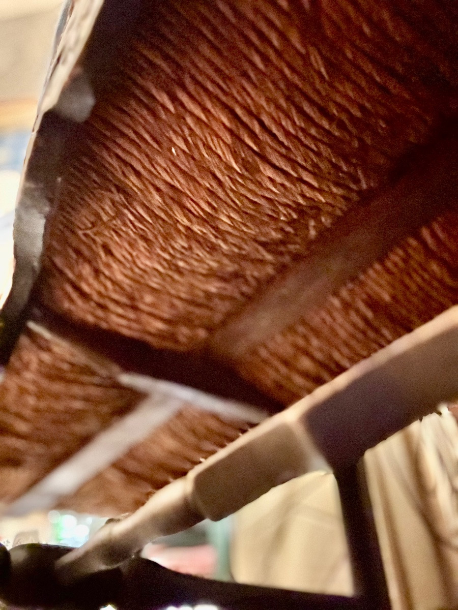 Radassier provençal trois places en bois peint, XVIIIᵉ siècle-photo-1