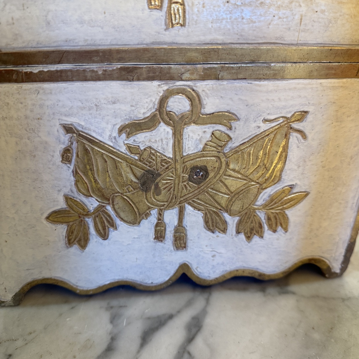 Coffret Louis XVI en bois laqué-photo-8