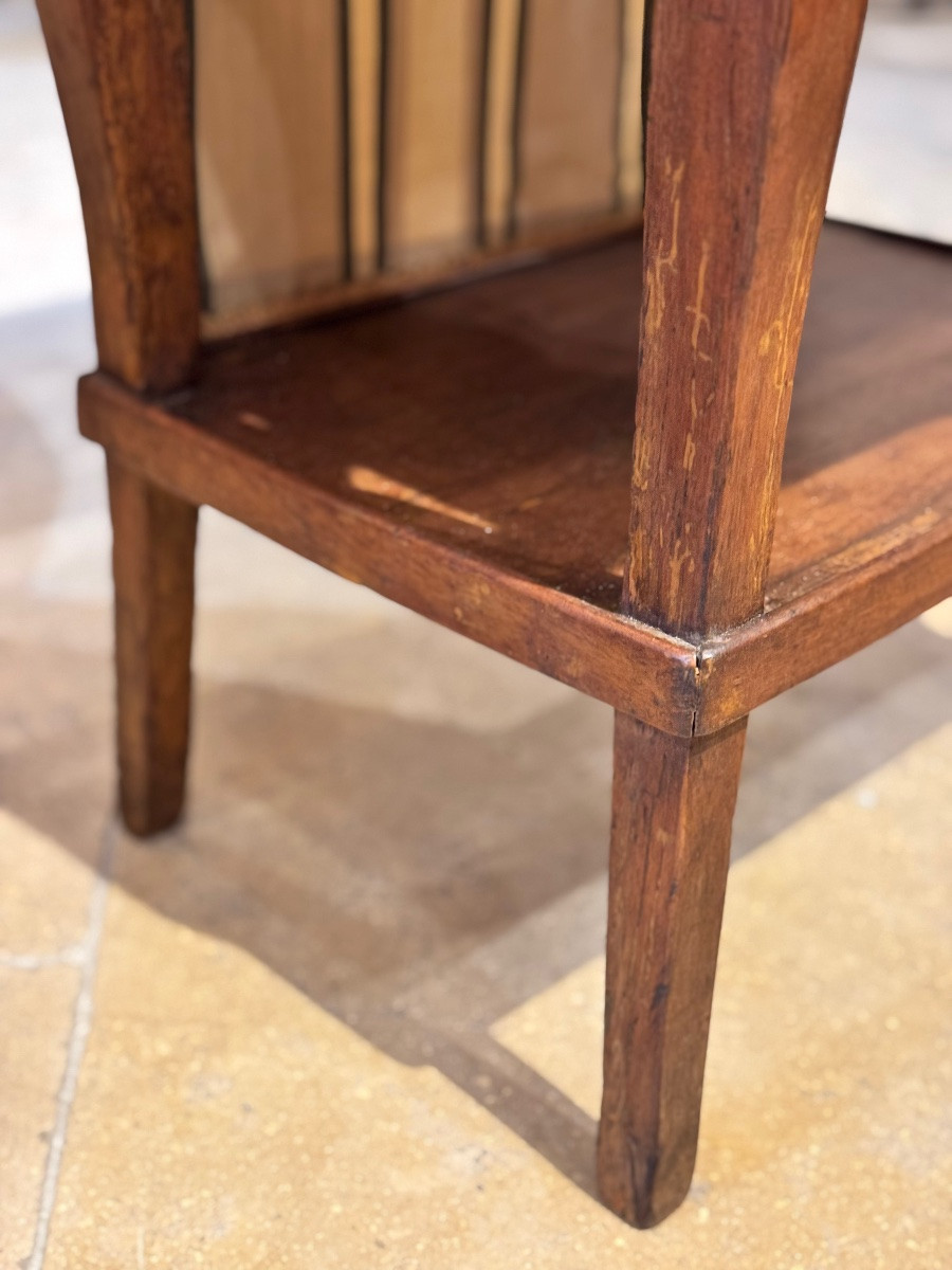 Petite table à écran en noyer, style Louis XV-photo-1