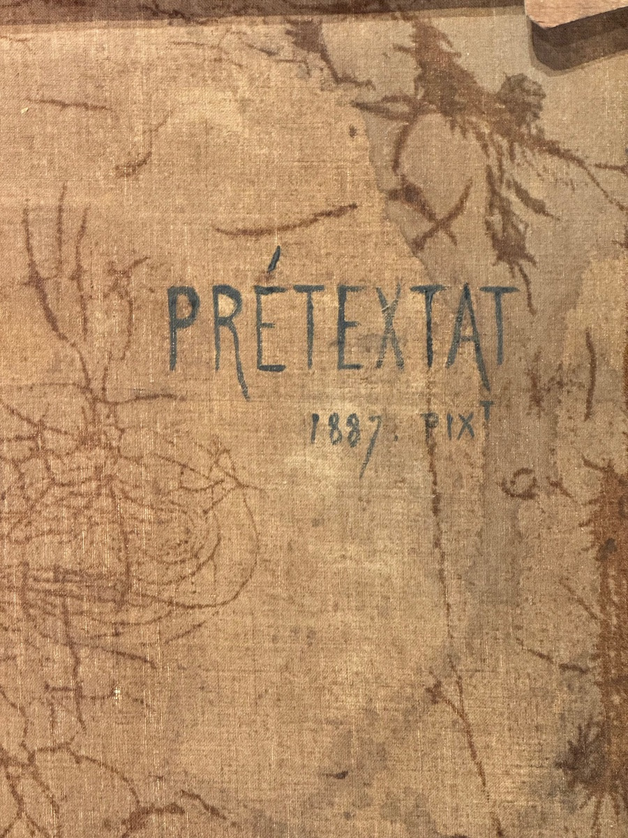 Lecomte Prétextat (Istanbul, 1890s) – Grand paysage romantique aux ruines et scènes de pêche-photo-7