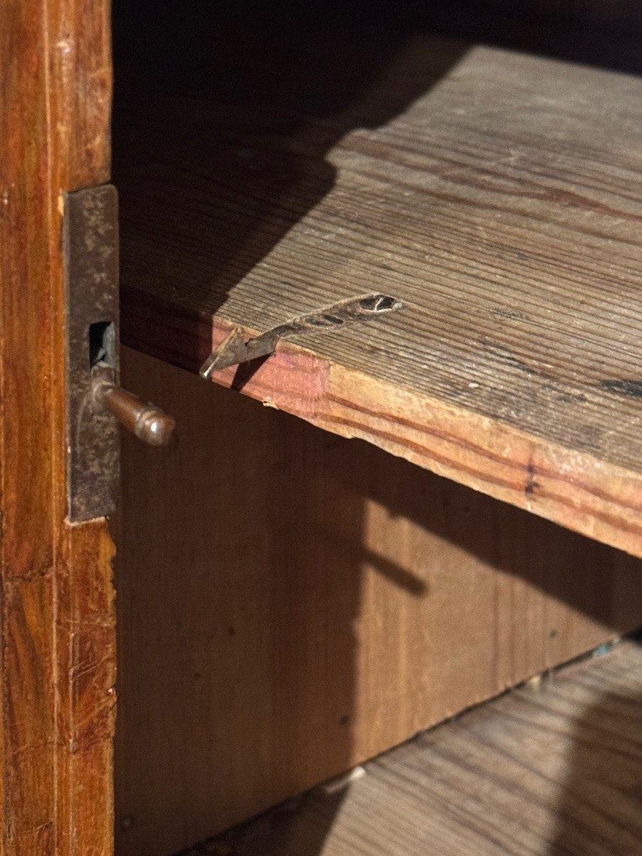 Très Petit secrétaire Louis XV en noyer blond – XVIIIᵉ siècle-photo-5