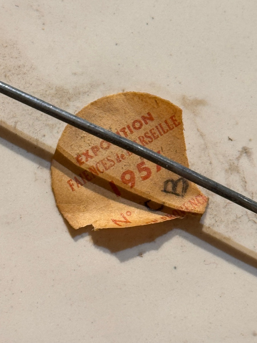 Oval Earthenware Dish From Montpellier With Floral And Insect Decoration, 18th Century-photo-8