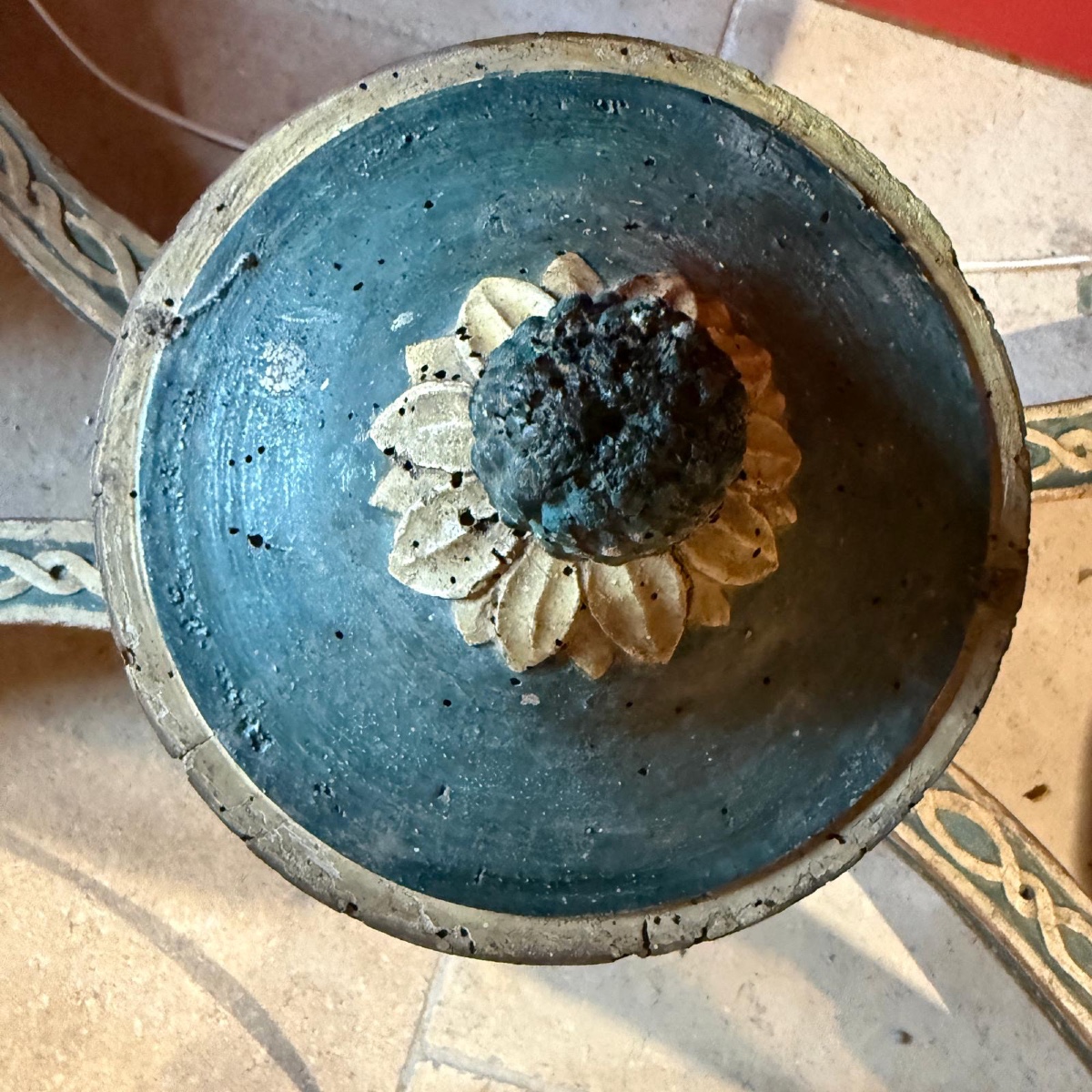 Console aixoise d’époque Louis XVI en bois sculpté et laqué, XVIIIe siècle-photo-8