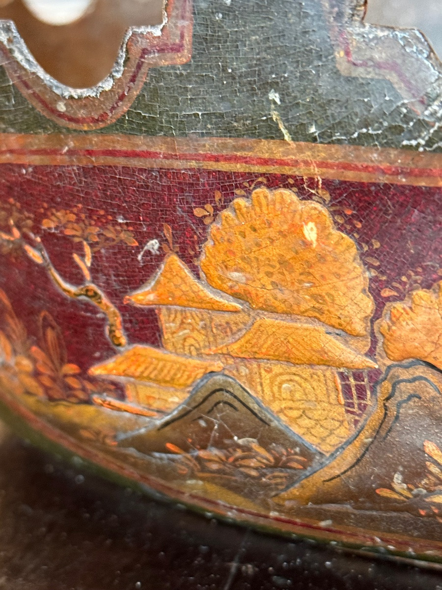 European Lacquered Glass Cooler - 18th Century-photo-2