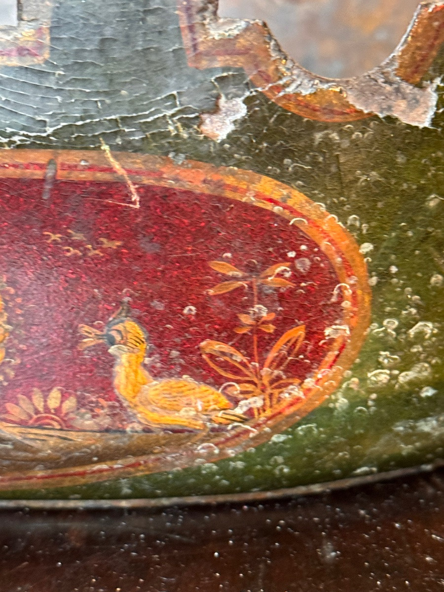 European Lacquered Glass Cooler - 18th Century-photo-3