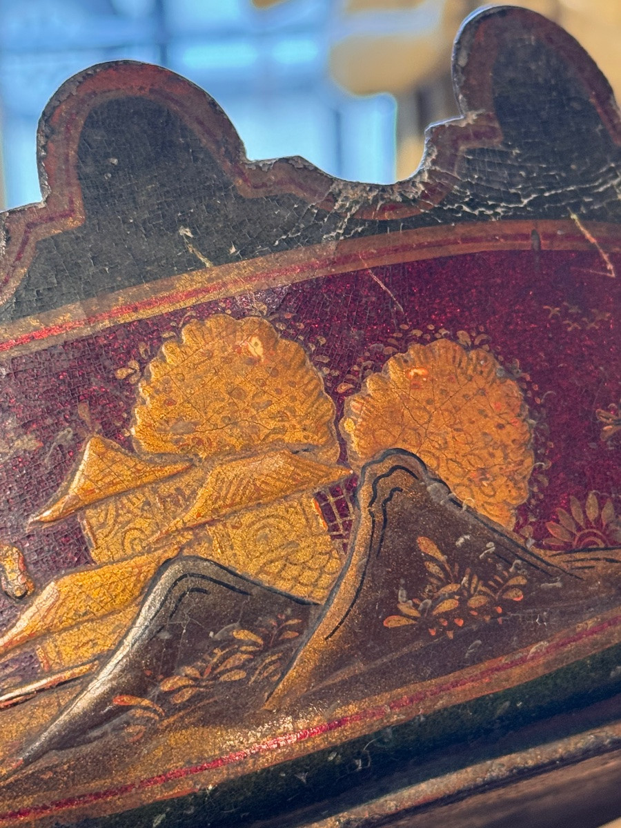 European Lacquered Glass Cooler - 18th Century-photo-5