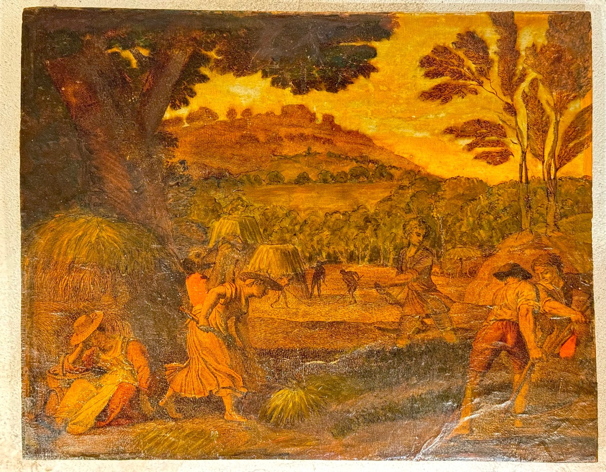 Suite de quatre gravures anciennes coloriées d’après Jacques Stella -photo-4