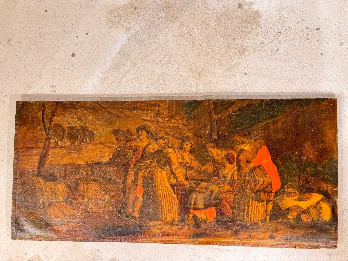 Suite de quatre gravures anciennes coloriées d’après Jacques Stella -photo-3