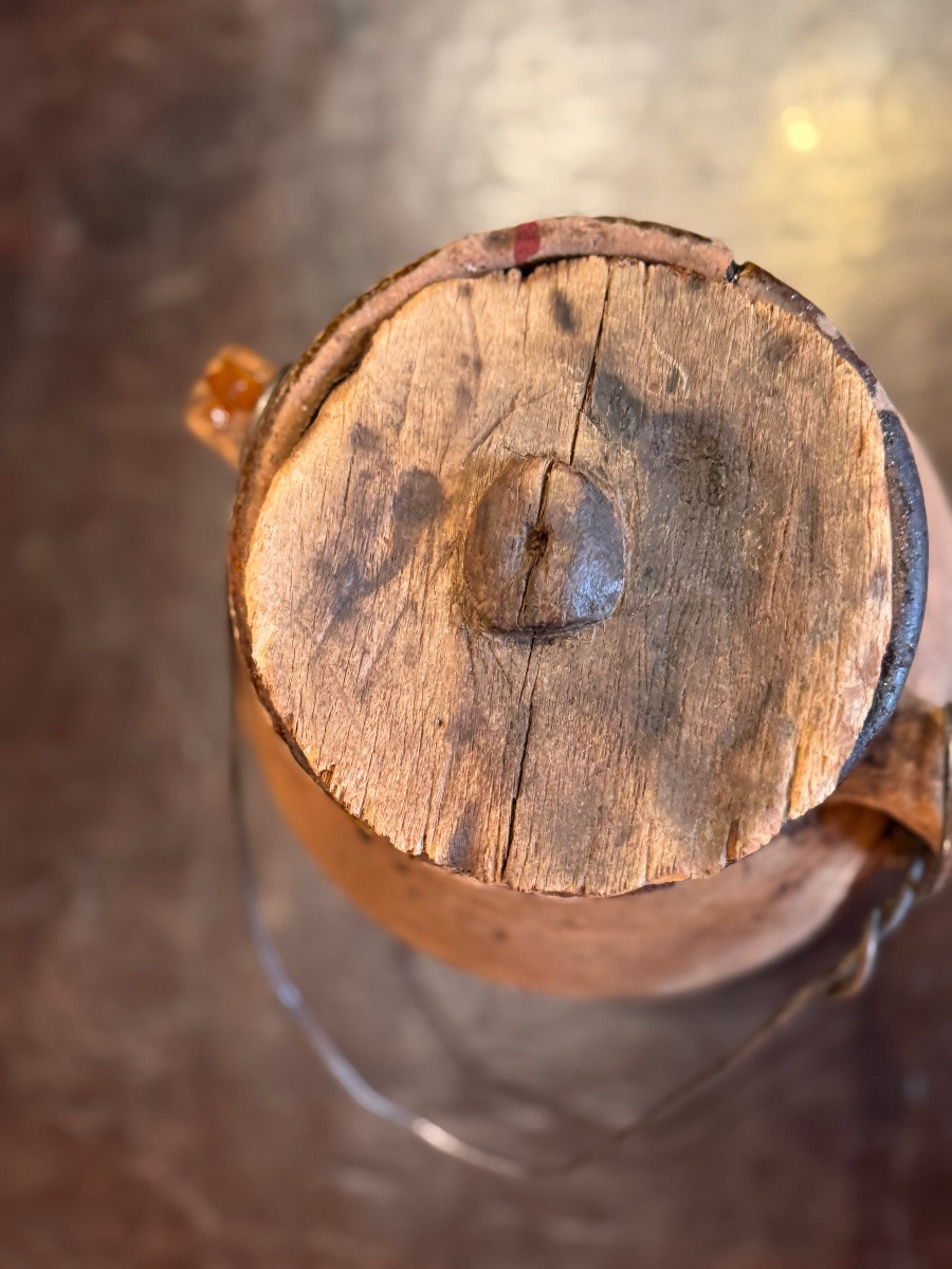 Grande Poterie Culinaire en Terre Vernissée – Marmite de Cheminée Suspendue – XVIIᵉ / XVIIIᵉ -photo-3