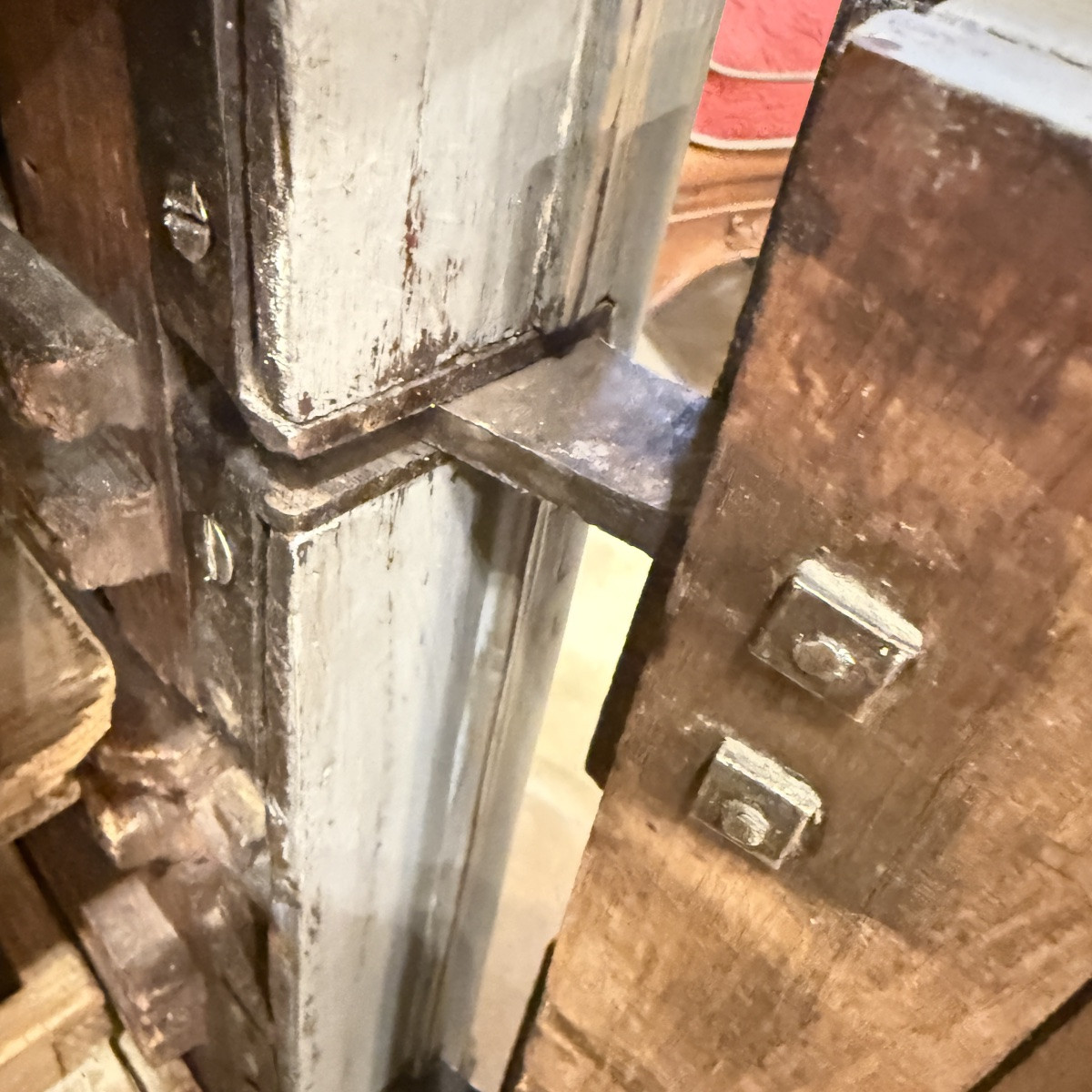 18th-century Painted Wooden Serpentine Commode – Formerly Converted Into A Cabinet With Doors-photo-6