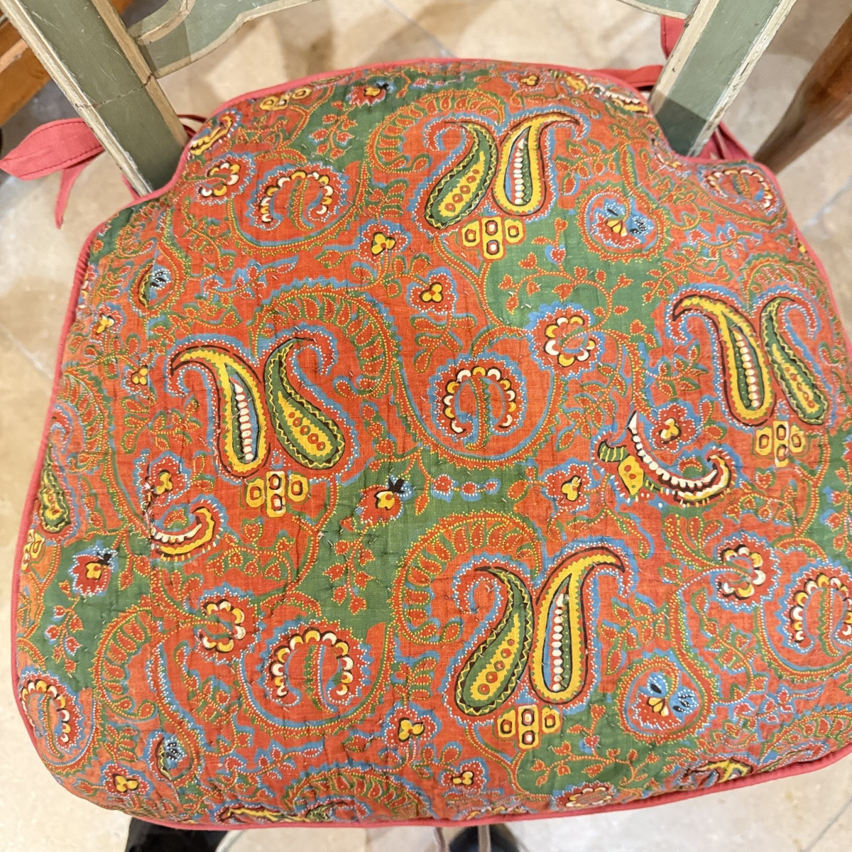 Suite de trois chaises provençales paillées – XVIIIe -photo-6