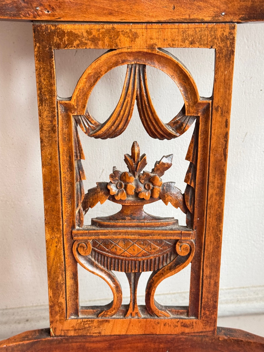 Paire de chaise d’époque directoire fin 18eme-photo-3