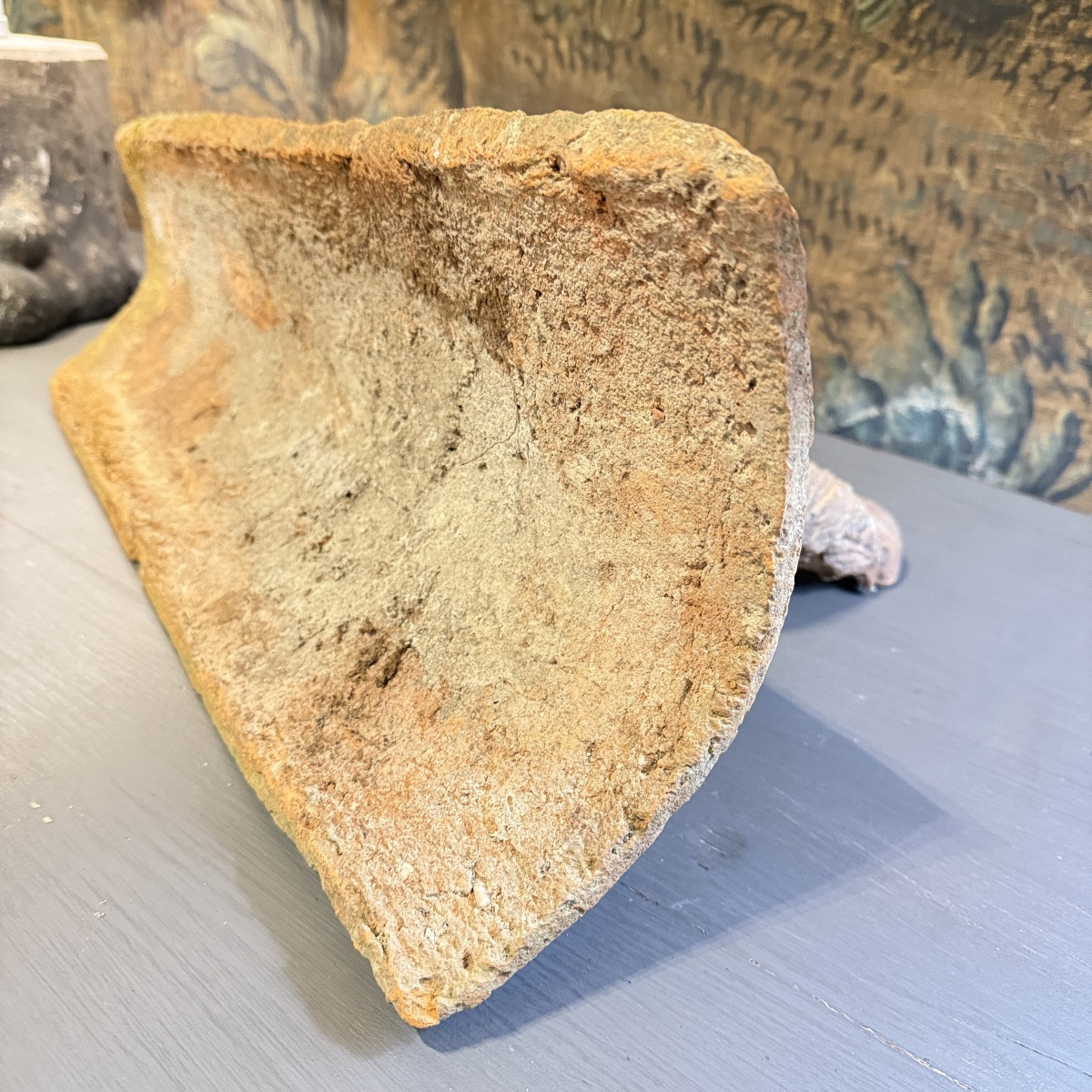 Terracotta Ridge Tile With A Rooster Motif – 19th Century-photo-4