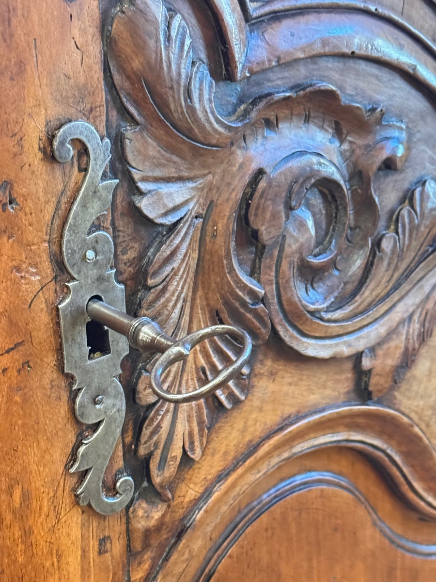 Provençal Wardrobe, Known As The Nîmes Wardrobe, With A Gendarme's Hat – 19th Century-photo-3