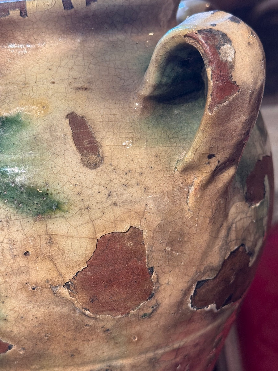 Glazed Earthenware Jar – Espagne, 19th Century-photo-4