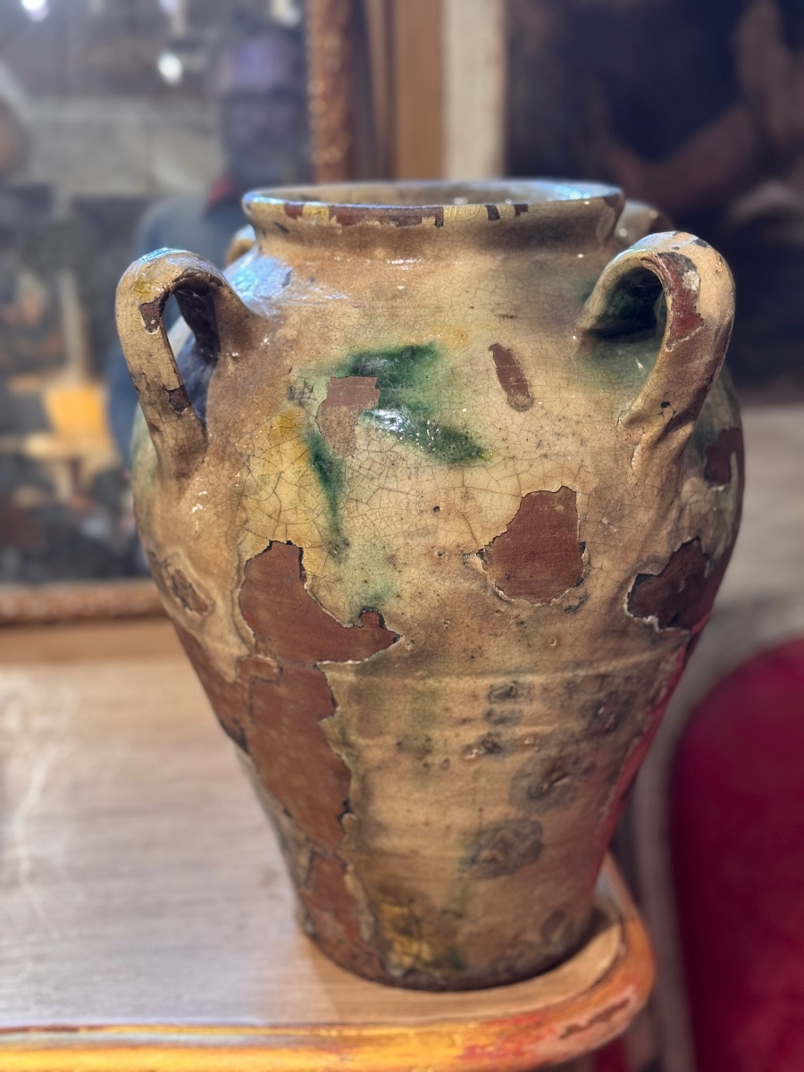 Glazed Earthenware Jar – Espagne, 19th Century-photo-6