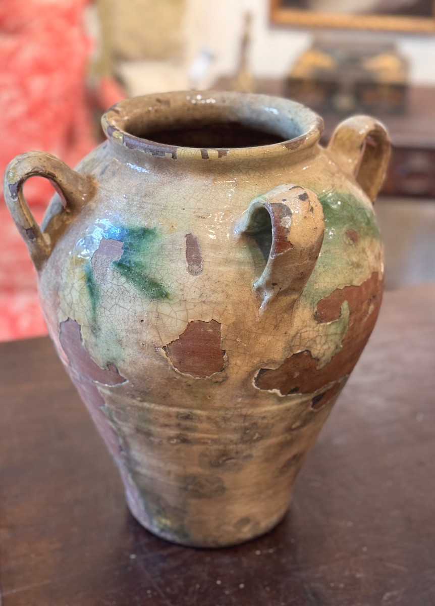 Glazed Earthenware Jar – Espagne, 19th Century