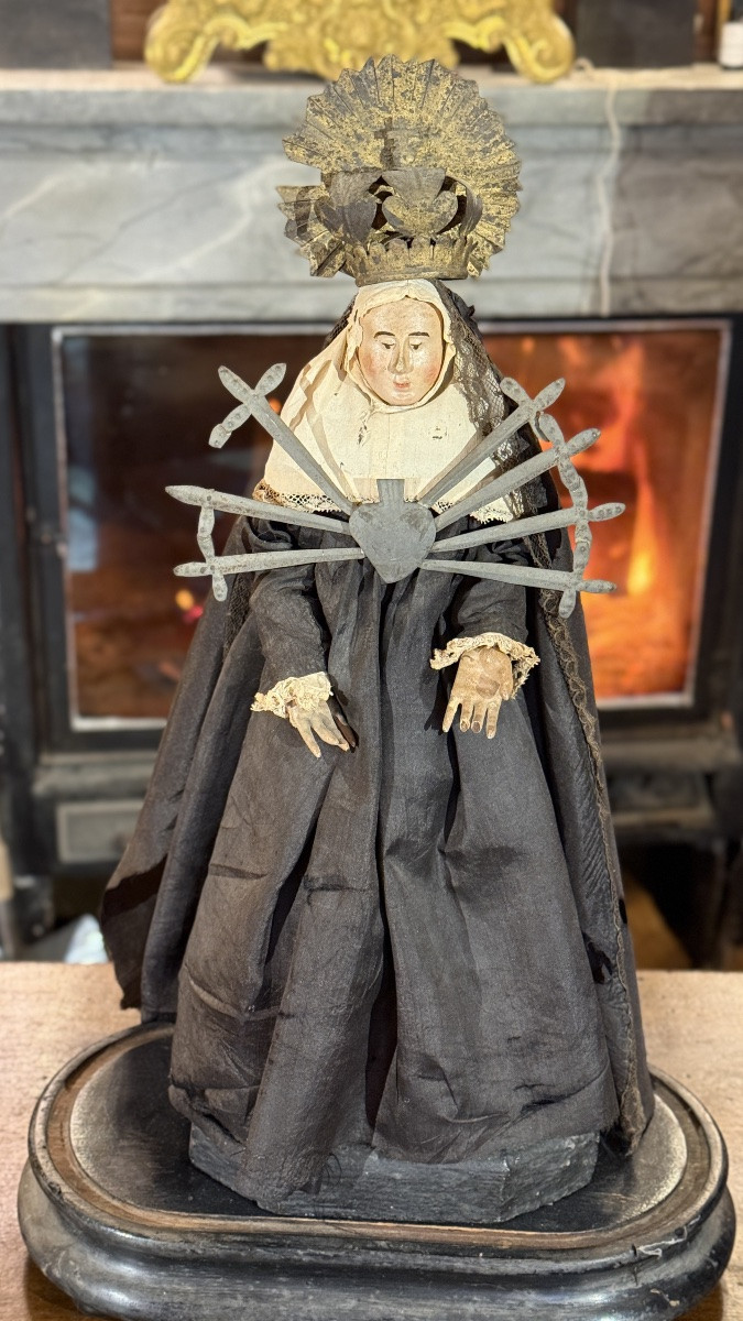 Notre-Dame des Sept Douleurs – Sculpture de dévotion, fin XVIIIe – début XIXe siècle-photo-5