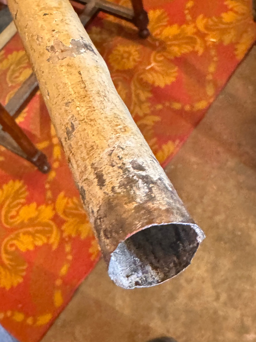 Baton de procession en tôle peinte – Congrégation de Saint Maurice – XIXe siècle-photo-5