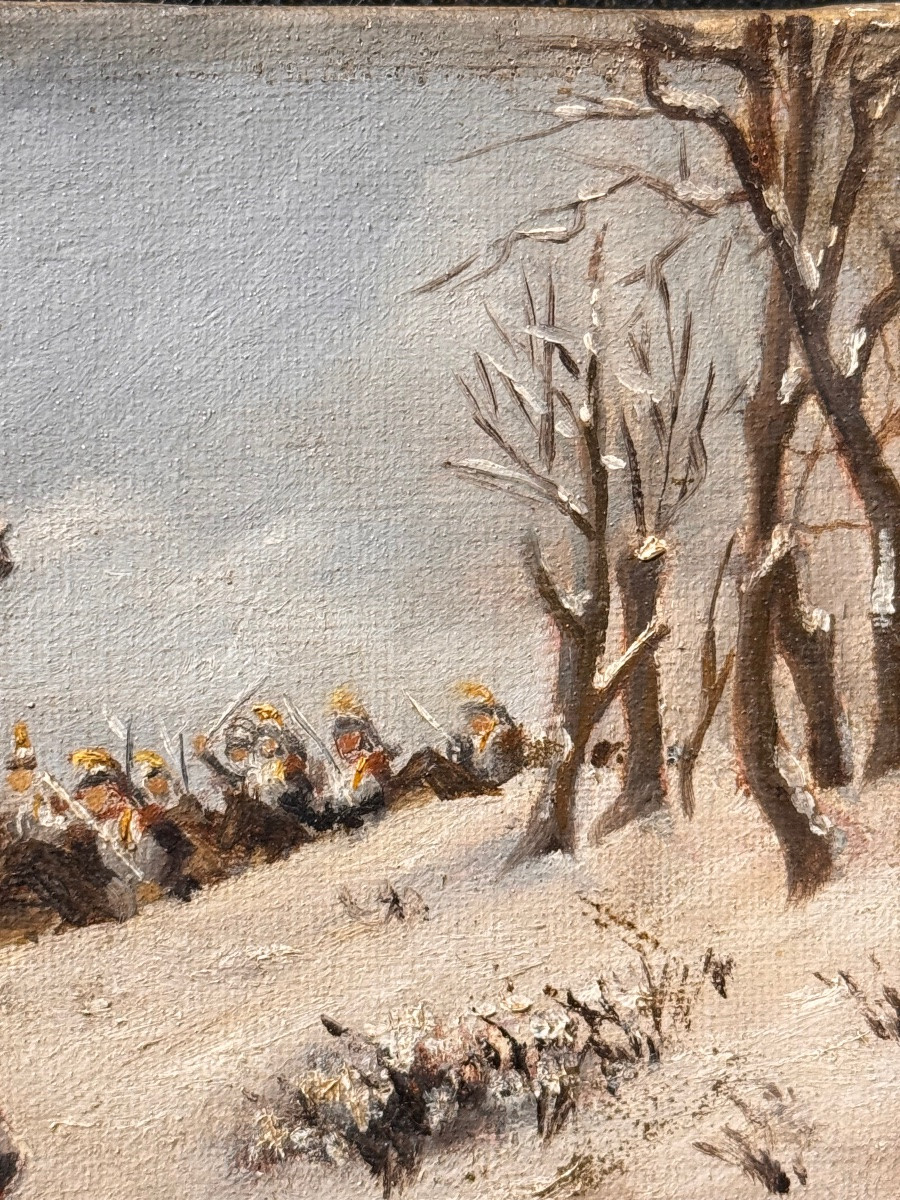 Pair Of Oils On Canvas - Charge Of Cuirassiers, 1870 War - Signed Boutarel-photo-4