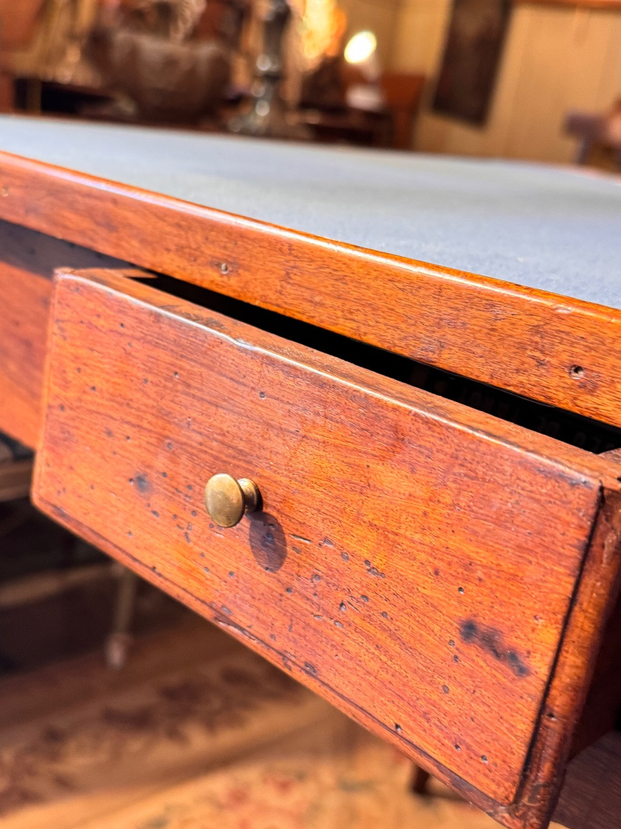Louis XV Walnut Games Table - 18th Century, 4 Drawers-photo-3