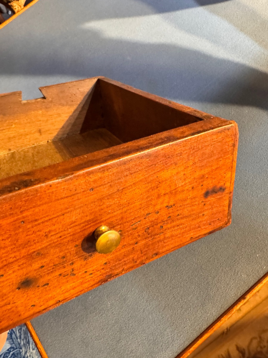 Louis XV Walnut Games Table - 18th Century, 4 Drawers-photo-3