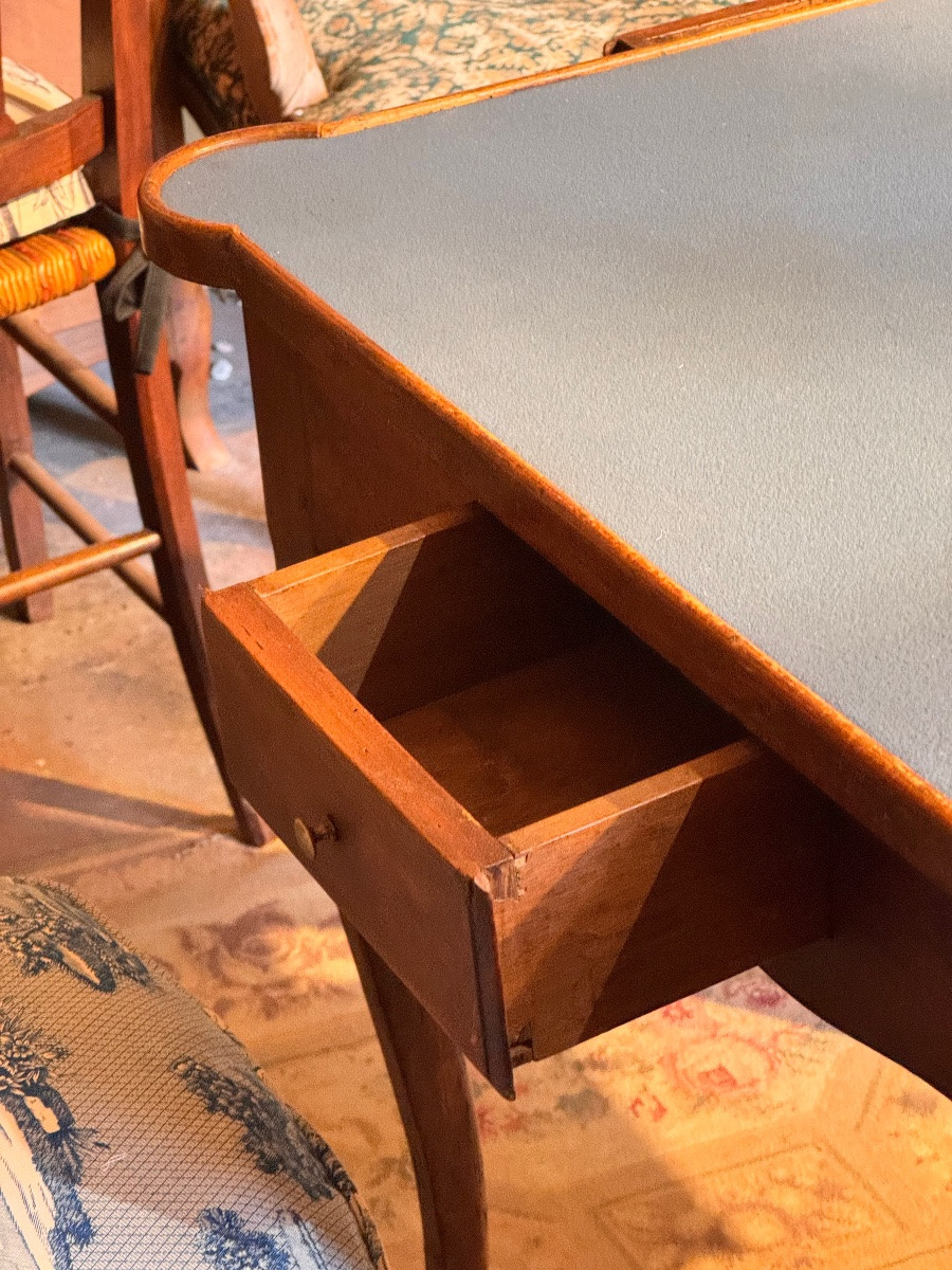 Louis XV Walnut Games Table - 18th Century, 4 Drawers-photo-8