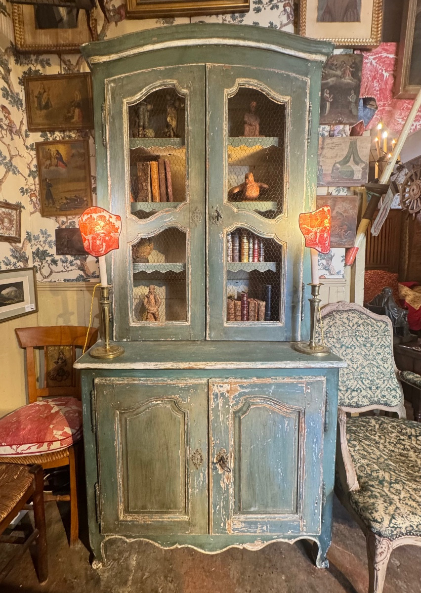 Tres petit deux-corps Louis XV époque 18ieme peinture et patine ancienne
