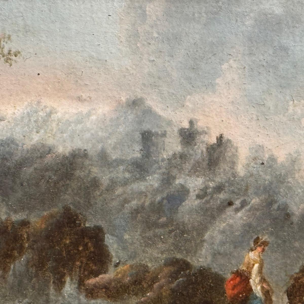Pair Of Small Oils Attributed To Jean Baptiste Pillement-photo-6