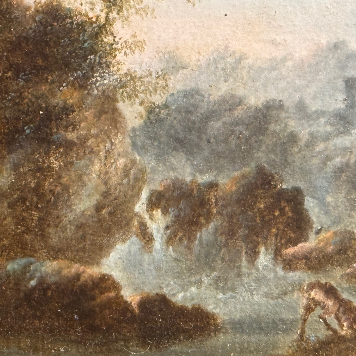 Pair Of Small Oils Attributed To Jean Baptiste Pillement-photo-4