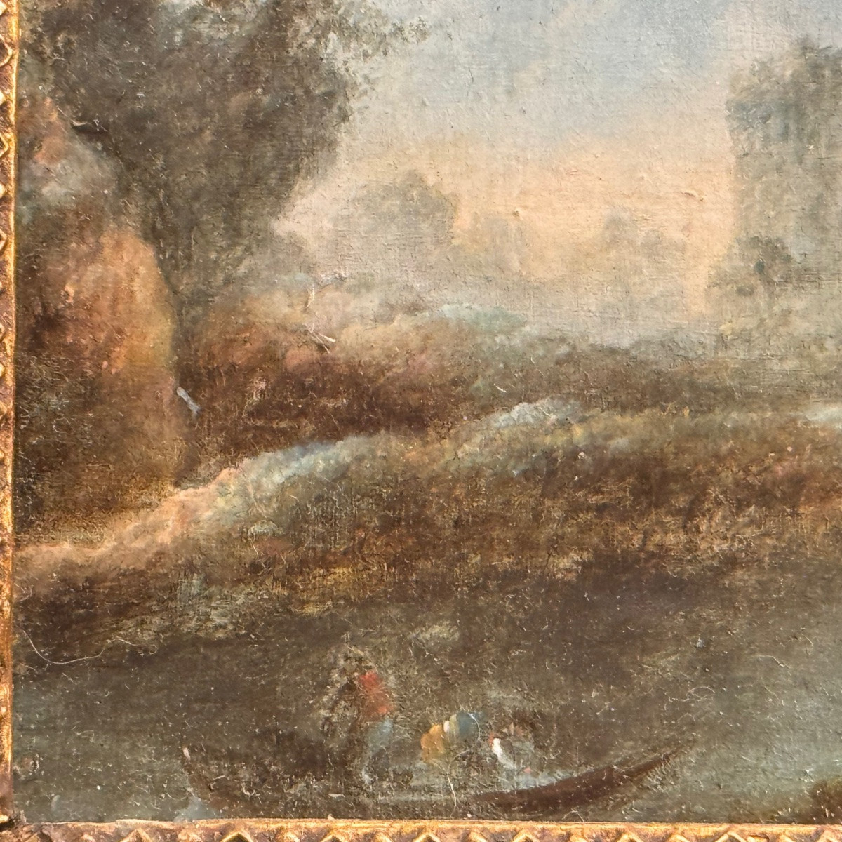 Pair Of Small Oils Attributed To Jean Baptiste Pillement-photo-5