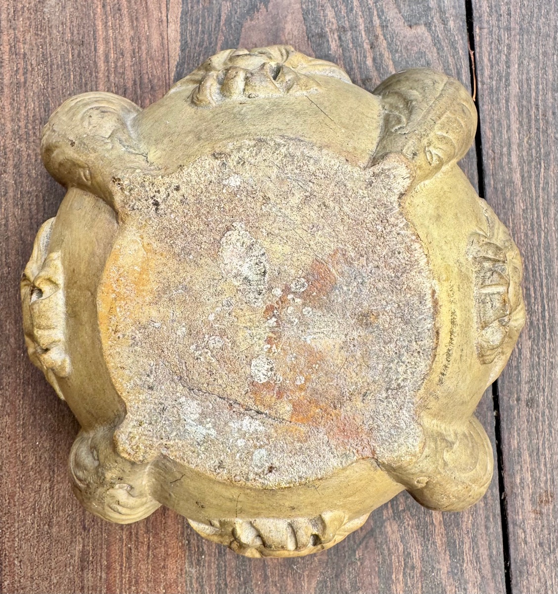 Molded Terra Cotta Ornamental Mortar With Renaissance Decor - 19th Century-photo-1