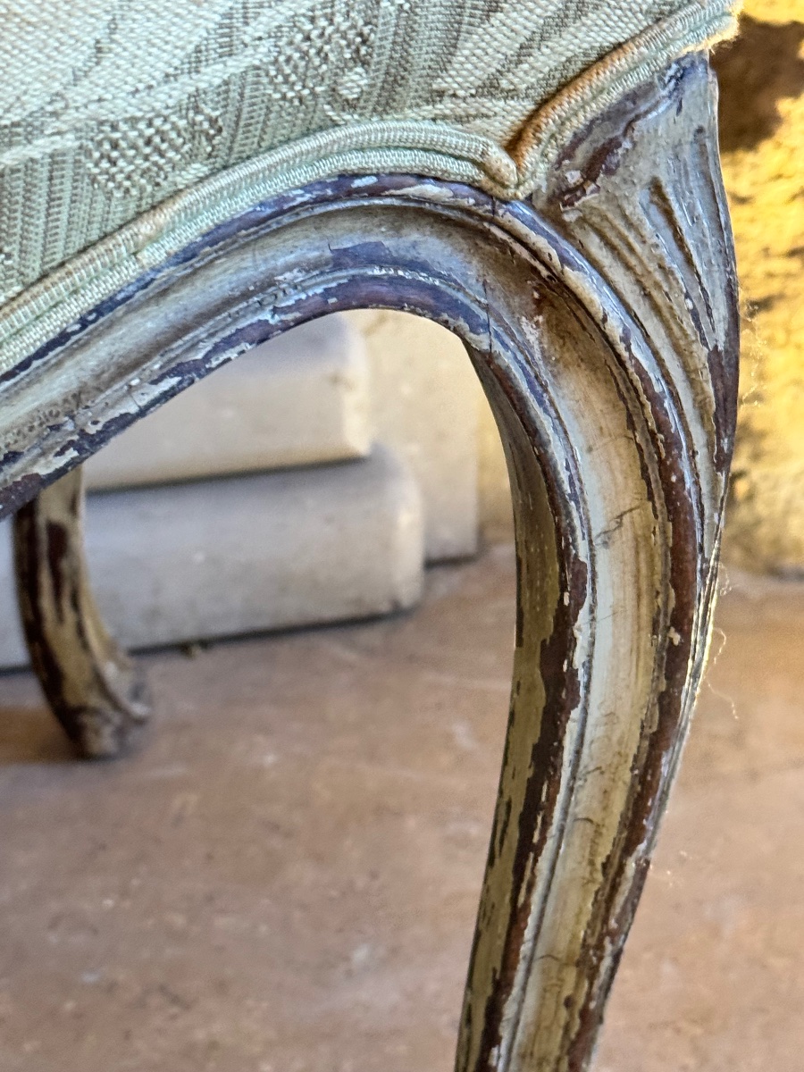 Banquette de style Louis XV, époque XIXᵉ siècle-photo-1