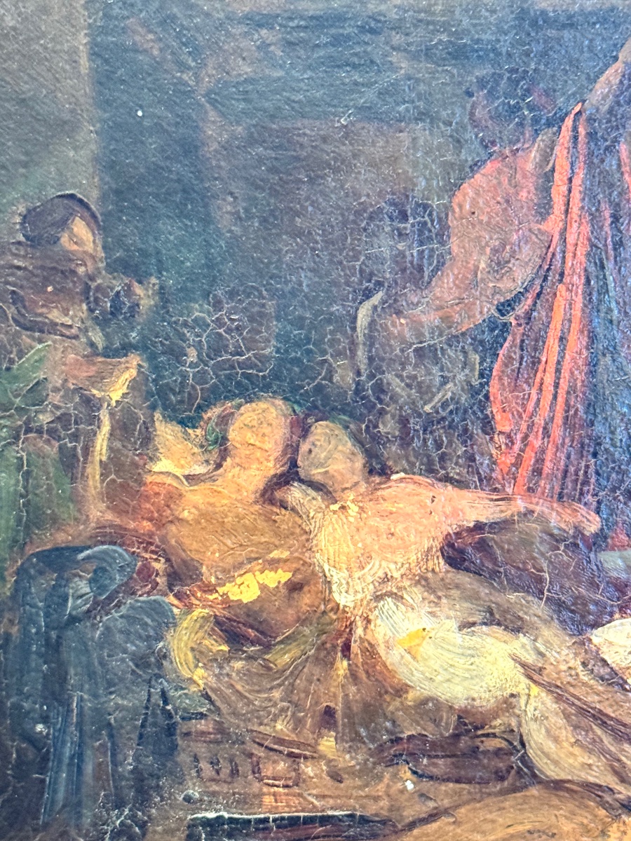 Fête bachique dans une villa romaine Pierre-Nicolas Brisset (1810-1890)-photo-1