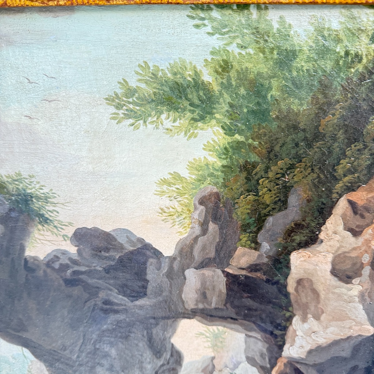 A Pair Of Lively Italian Landscapes, Signed L. De Martin And Dated 1779, Oils On Canvas-photo-6