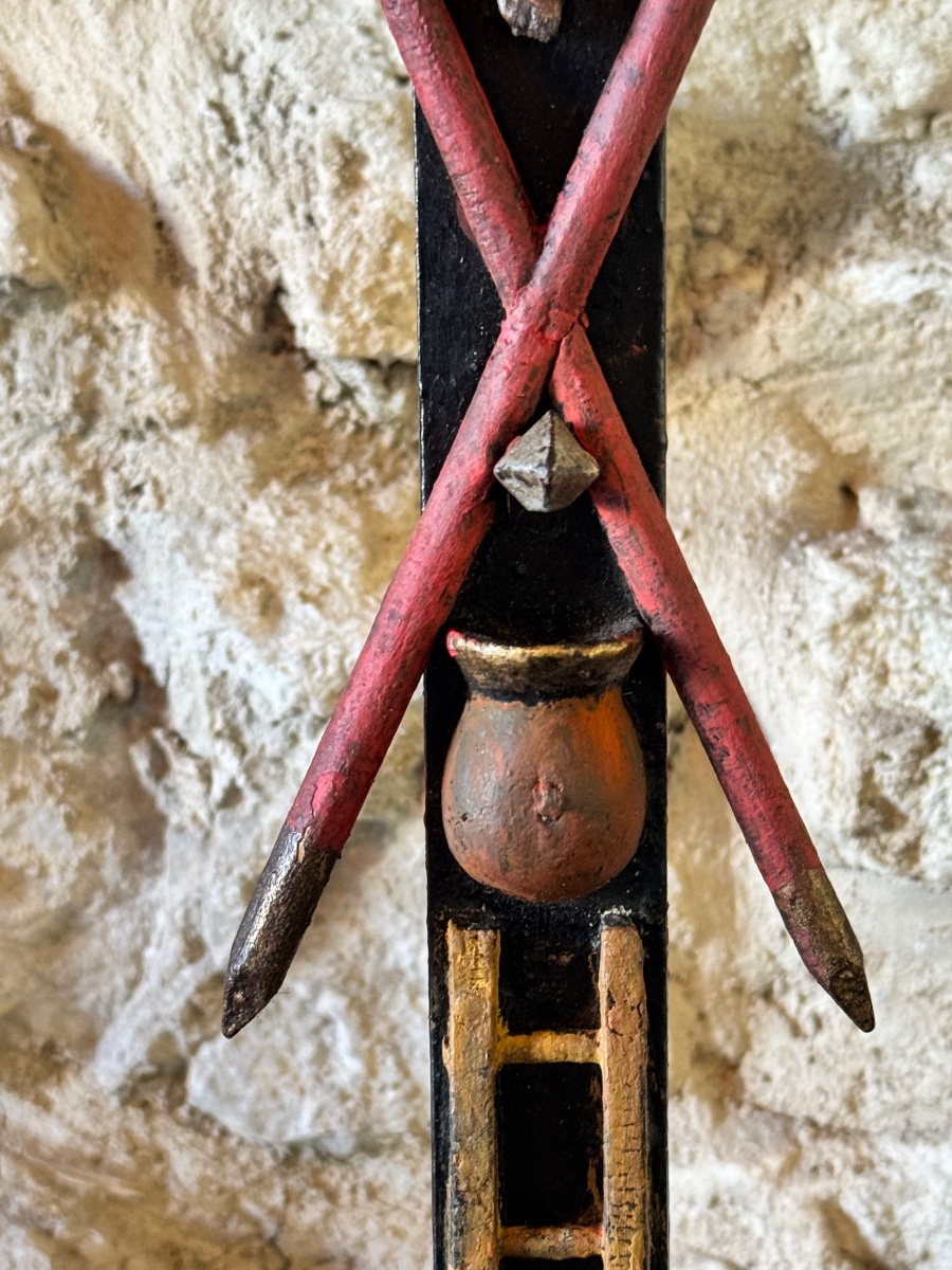  croix de marinier du Rhône aux Instruments de la Passion – Art populaire provençal, XIX s-photo-3