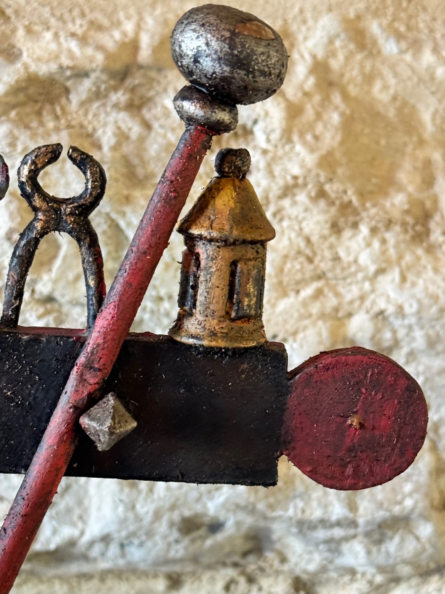 croix de marinier du Rhône aux Instruments de la Passion – Art populaire provençal, XIX s-photo-4