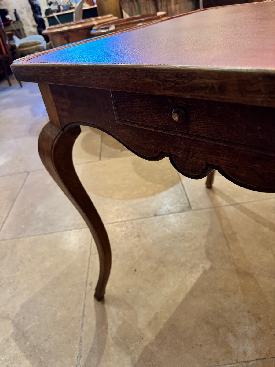 Table à jeux en noyer, style Louis XV, XVIIIe siècle-photo-2