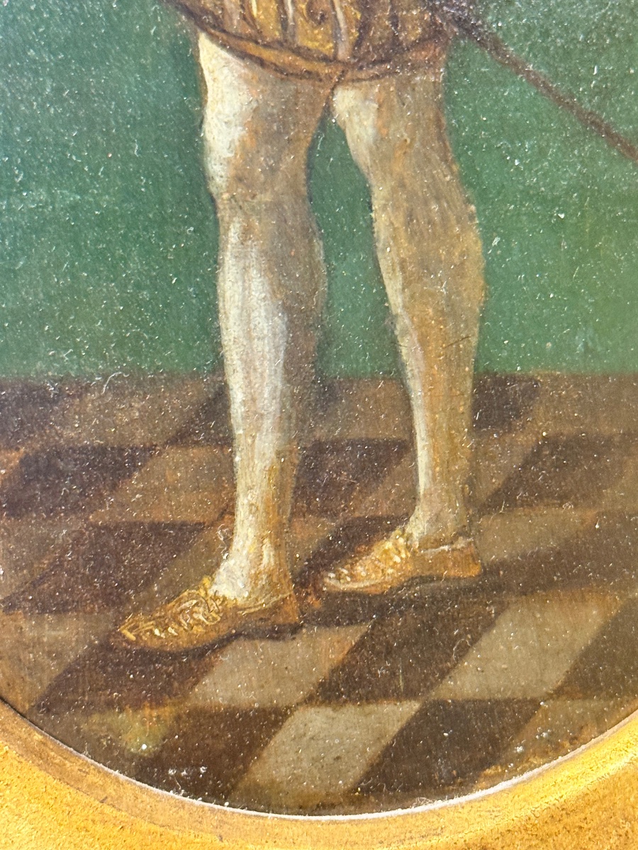 Portrait Of A Renaissance Man, Attributed To “jean Clouet” – Oil On Panel – Late 16th Century-photo-1