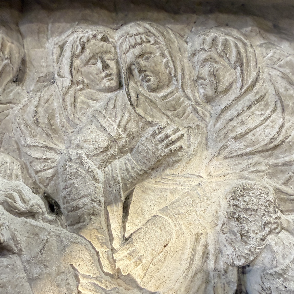 Deposition Of The Cross – Stone Bas-relief, 16th Century-photo-7