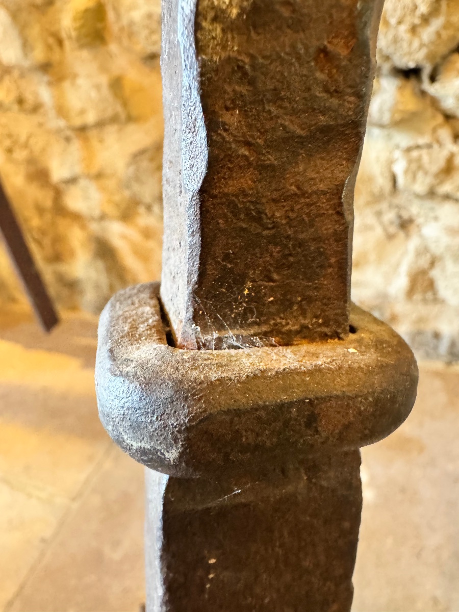 Large Wrought-iron Candleholder – Early 20th Century-photo-6