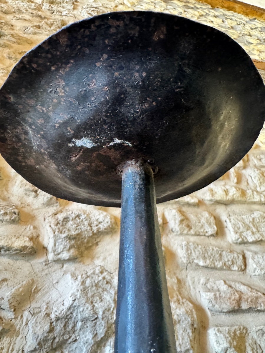 Large Wrought-iron Candleholder – Early 20th Century-photo-7