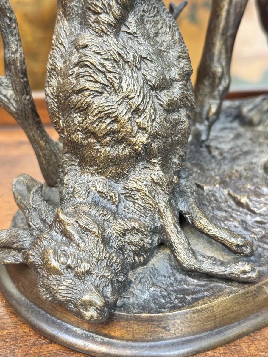 Hare-hunting Dog, 19th-century Bronze. Ferdinand Pautrot (1832–1874) -photo-3