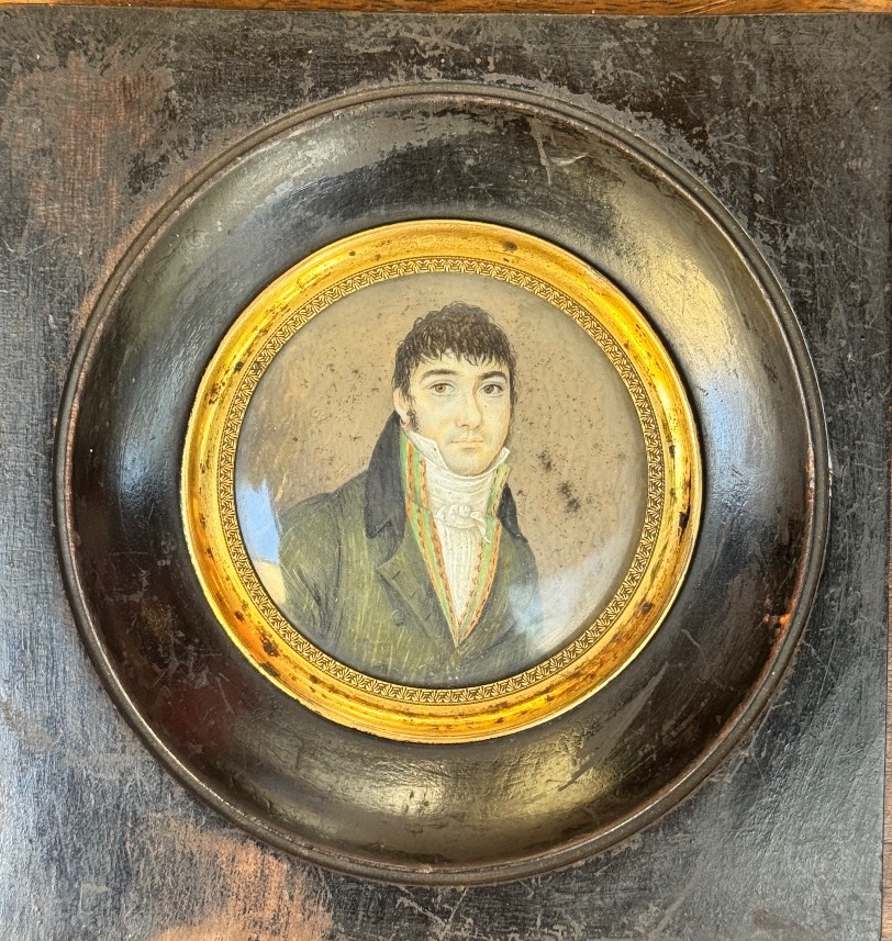 Portrait miniature d’un jeune homme – Époque Premier Empire, vers 1800-1815