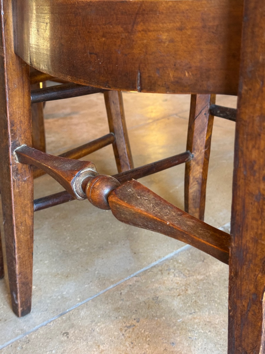 Suite de 4 chaises provençales Directoire en cerisier – Histoire de Télémaque-photo-2