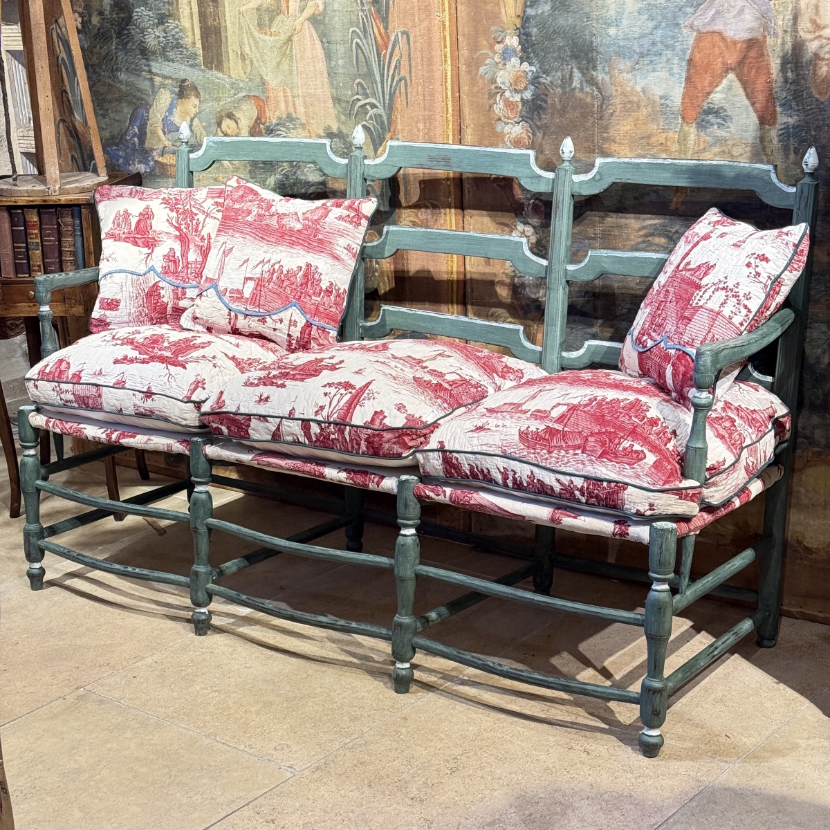 Radassier Provençal Louis XVI en Mûrier Peint – Tissu Petitpierre de Nantes XVIIIe